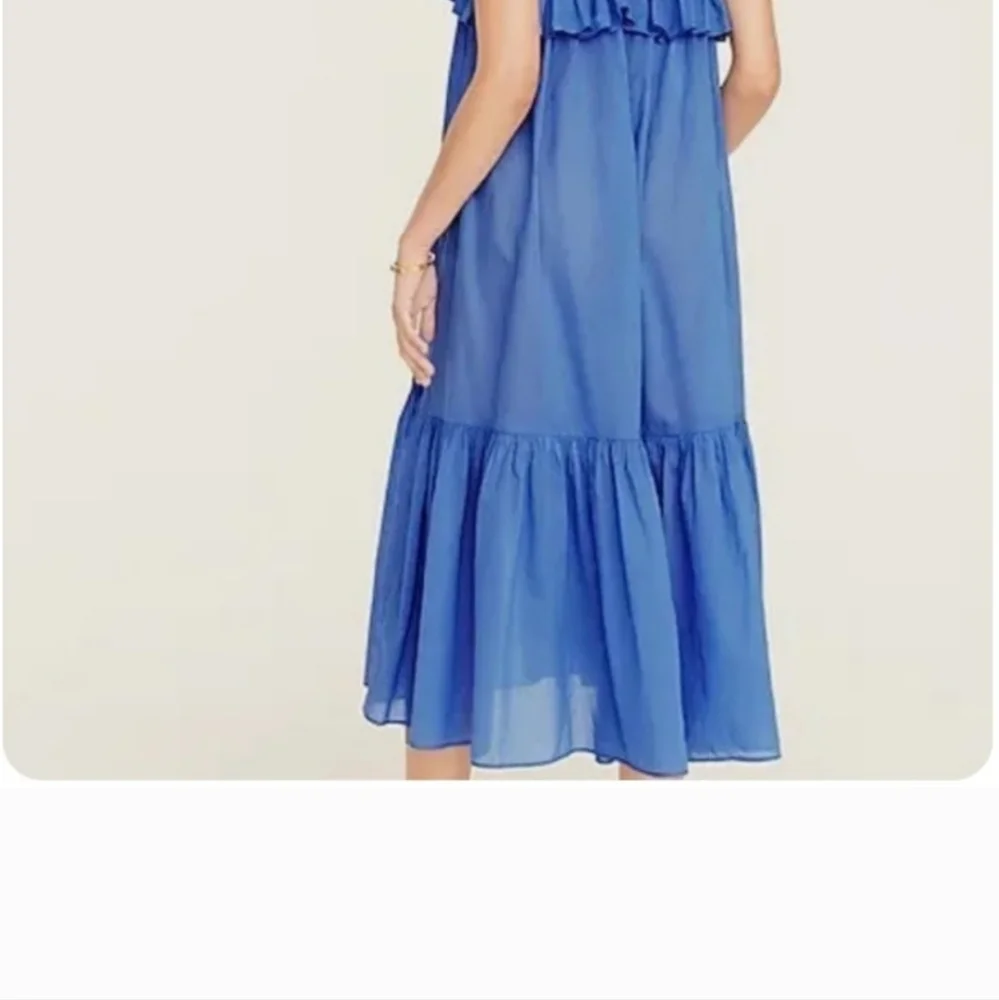 J Crew ruffled blue dress